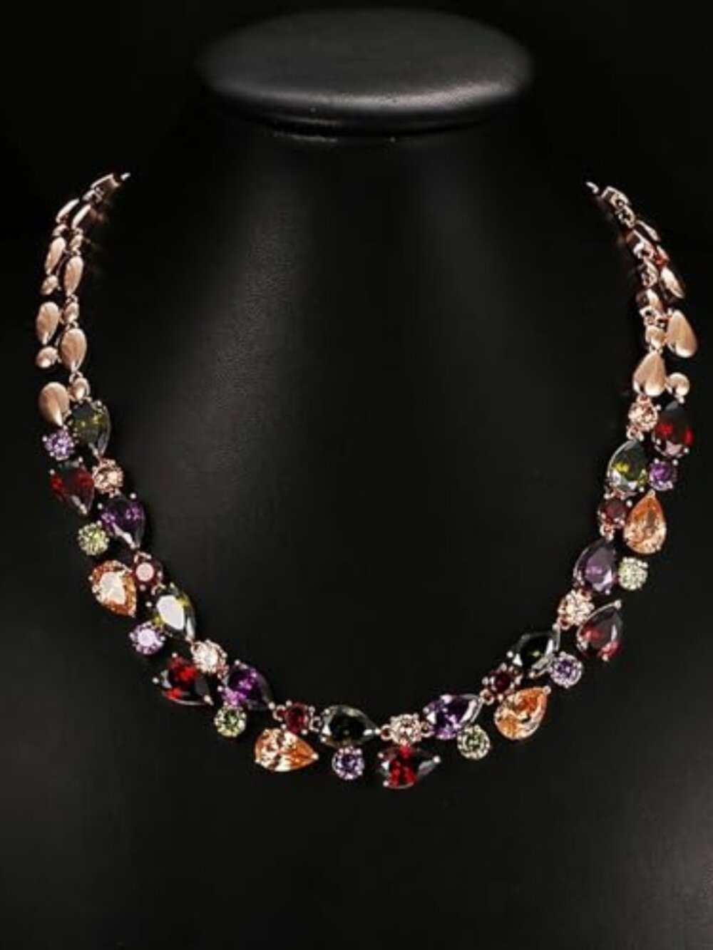 Necklaces for Women, Classic Multi Gemstones Silver Necklaces with Amethyst